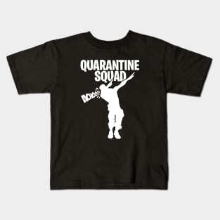 Quarantine squad dab dabbing gamer sneeze in elbow Kids T-Shirt